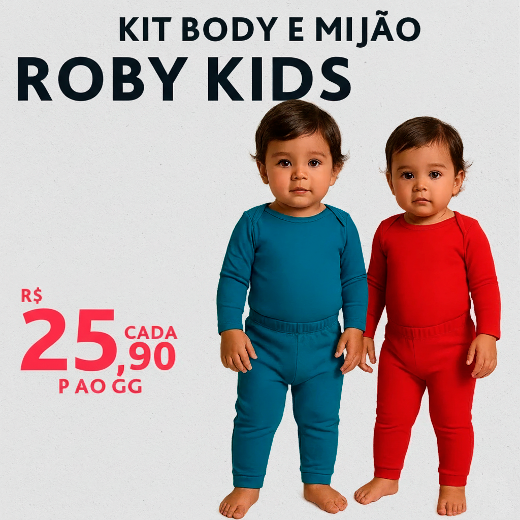 KIT BODY E MIJÃO ROBY KIDS
