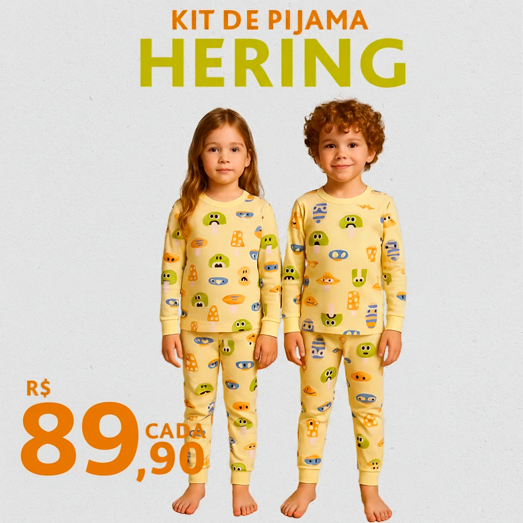 KIT DE PIJAMA HERING 04/14 ANOS