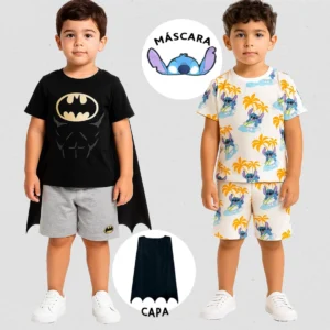 Conjunto de Personagem Interativo com máscara